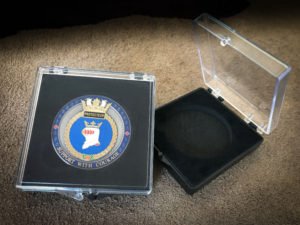 acrylic challenge coin case