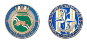 HMCS Fredericton Op Reassurance Challenge Coin