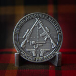 3D Antique Silver coin Regina Armourer Section challenge Coin Canada