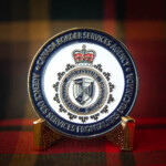 2D Polished Gold coin with Soft Enamel paints CBSA challenge Coin Canada